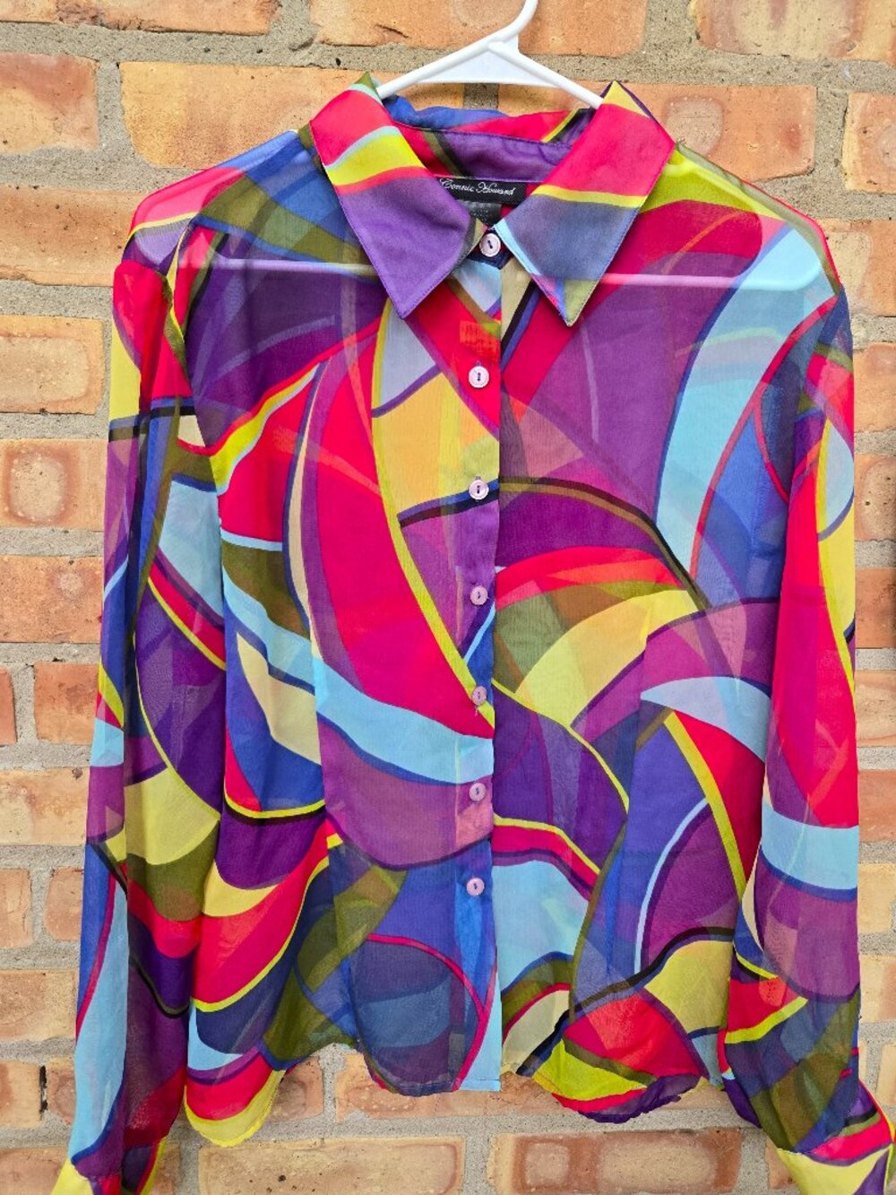 Retro Sheer Blouse